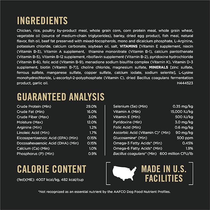 Purina Pro Plan Small Breed Senior Dog Food Bright Mind Seven Plus Chicken and Rice Formula - 5 lb. Bag - PAWPICO