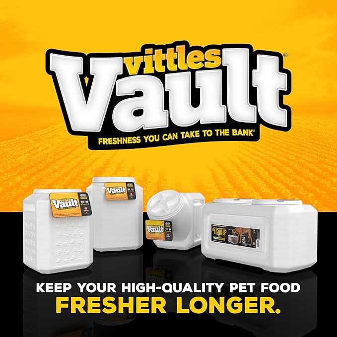 Gamma2 Vittles Vault Airtight Dog Food Storage Container - Fits up to 35 Pounds of Dry Pet Food - Perfect for Cat and Puppy Kibble - BPA-Free Plastic - Made in the USA - 12" L x 16.75" H - PAWPICO