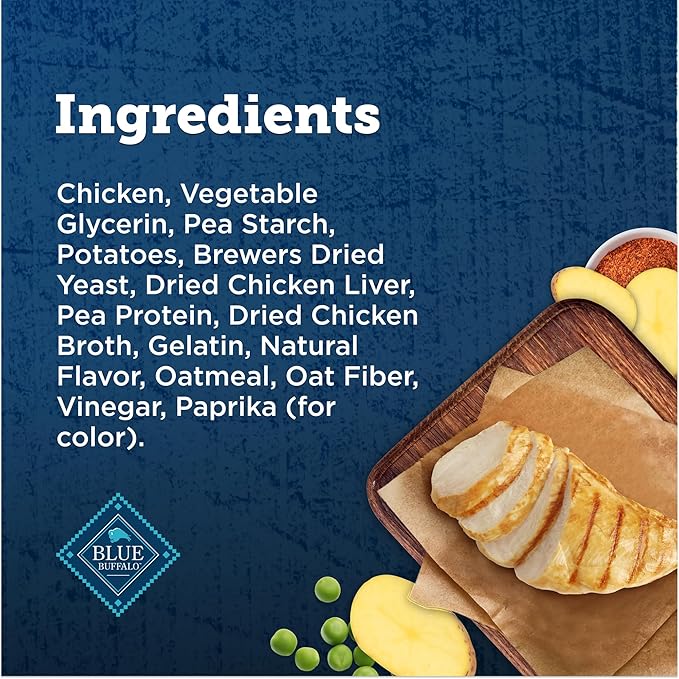 Blue Buffalo True Chews Natural Chewy Cat Treats, Made in the USA, Chicken Recipe, 3-oz Resealable Bag BlueBuffaloCompanyLtd
