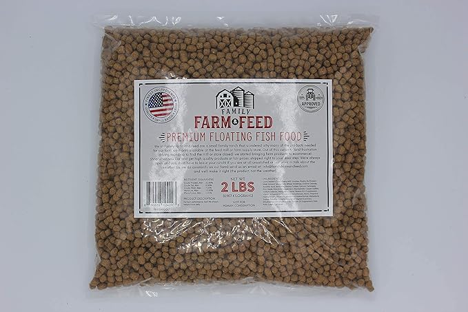 | Premium Floating Fish Food | Pond and Lake | Pellets | 2 Pounds FAMILY+FARM+AND+FEED