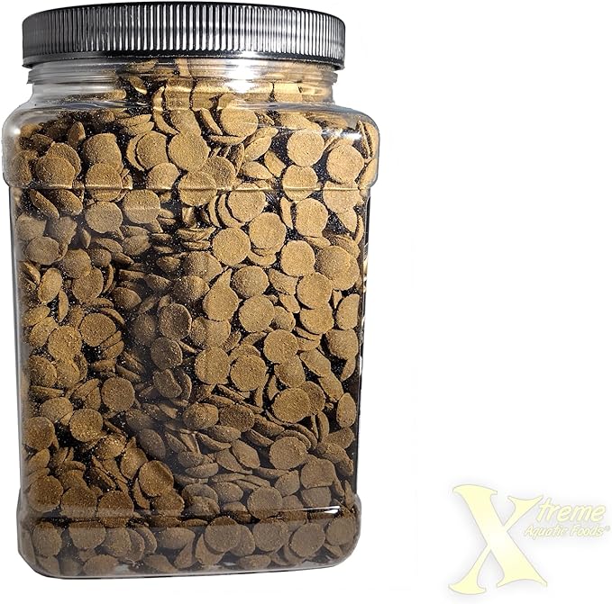 Xtreme Scrapers Wafers - Premium 14mm Fast-Sinking Fish Food – Nutrient & Cellulose Rich Ideal for Nocturnal Feeders, Catfish, Plecostomus Species, and Loaches – USA Farm Grown (35oz) XtremeAquaticFoods