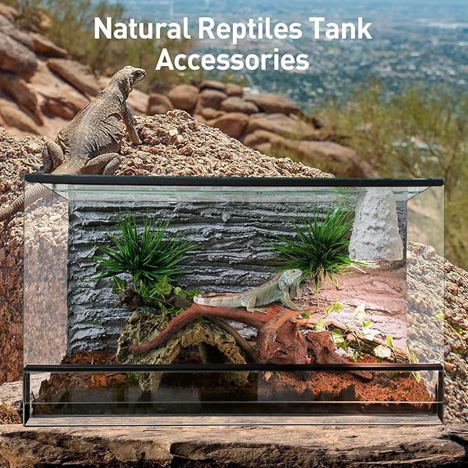 WDEFUN Natural Extral Large Driftwood for Aquarium Decor, 2-Piece 14''-18'' Driftwood for Decorations on Fish Tank, Reptiles Bearded Dragon Accessories or Air Plants WDEFUN