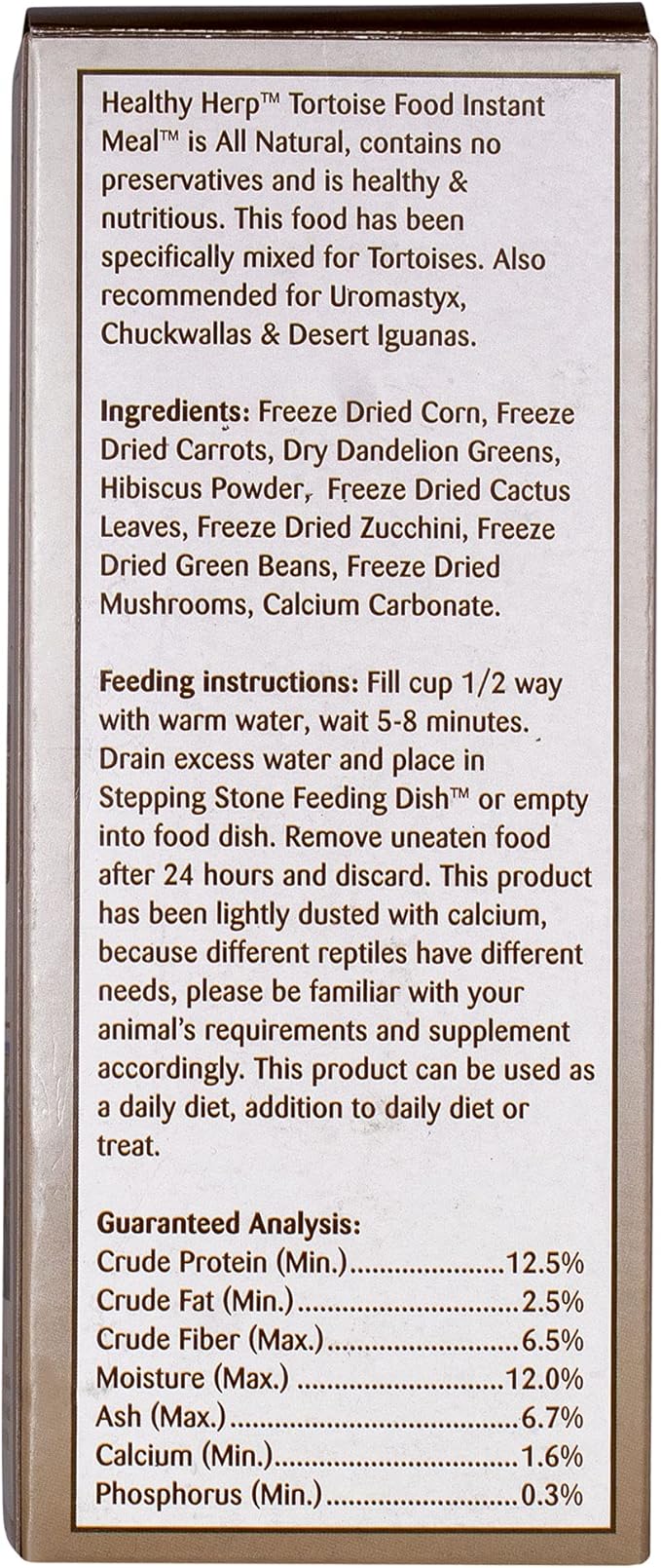 Tortoise Food Instant Meal for Reptiles - Nutritious Turtle Food, Tortoise Habitat Accessories, Tortoise Food - Made in USA - Ideal for Box Turtles, Lizards - 7 x 0.21 oz (6g) Cups HealthyHerp