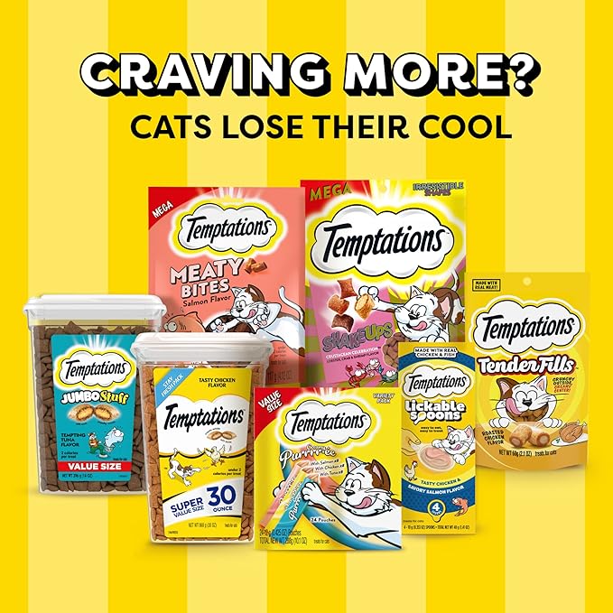 Temptations MixUps Backyard Cookout Flavor Crunchy and Soft Cat Treats, 16 oz. Tub Temptations
