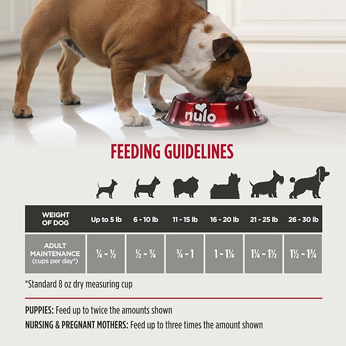 Nulo Freestyle Small Breed Dog Food, Premium Adult and Puppy Grain-Free Dry Smaller Sized Kibble Food, with BC30 Probiotic for Healthy Digestion Support, 6 Pound (Pack of 1) - PAWPICO