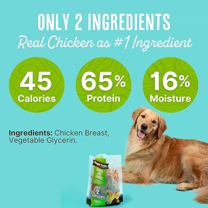 Waggin' Train Chicken Jerky for Dogs - Limited Ingredient Dog Treats for Dogs 30 oz. Pouch - PAWPICO