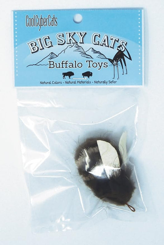 Bumble Bee Refill/Attachment Cat Toy - Natural Buffalo/Deer: Fits Wildcat and Popular Bird and Mouse Type Wands/Poles. - PAWPICO