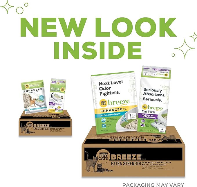 Purina Tidy Cats Breeze Cat Litter Extra Strength Refill Bundle - PAWPICO