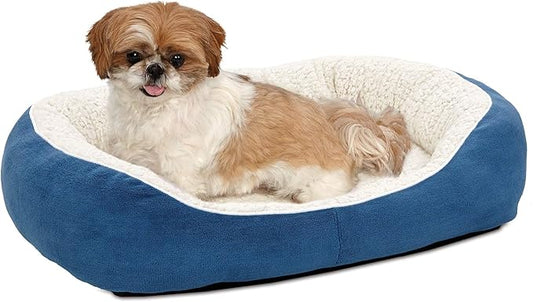 Midwest Homes for Pets Cuddle Bed, Blue, Medium - PAWPICO