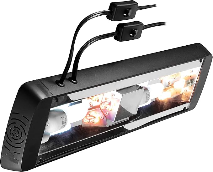Zilla Pro Sol Customizable Light & UVB Fixture for Reptile Terrariums, 20 Inches Zilla