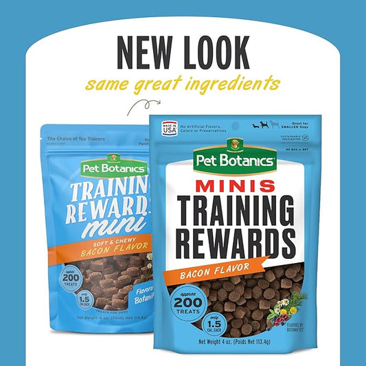 Pet Botanics Training Rewards Mini Treats For Dogs, Bacon, 4 Oz. - PAWPICO