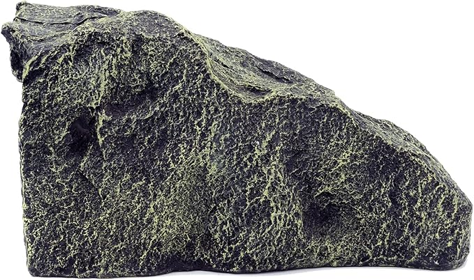 JIHAQUA Reptile Hide Medium Rock Snake Hide Cave Hideout Terrarium Habitat Decor Ornament Bearded Dragon Tank Accessories JIHAQUA