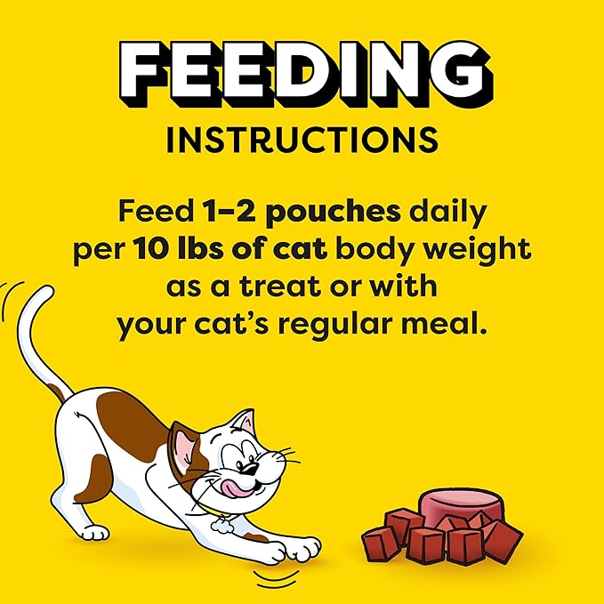 Temptations Creamy Puree with Beef Liver Lickable Cat Treats, 0.42 oz Pouches, 4 Count (Pack of 11) - Total 44 Count Temptations