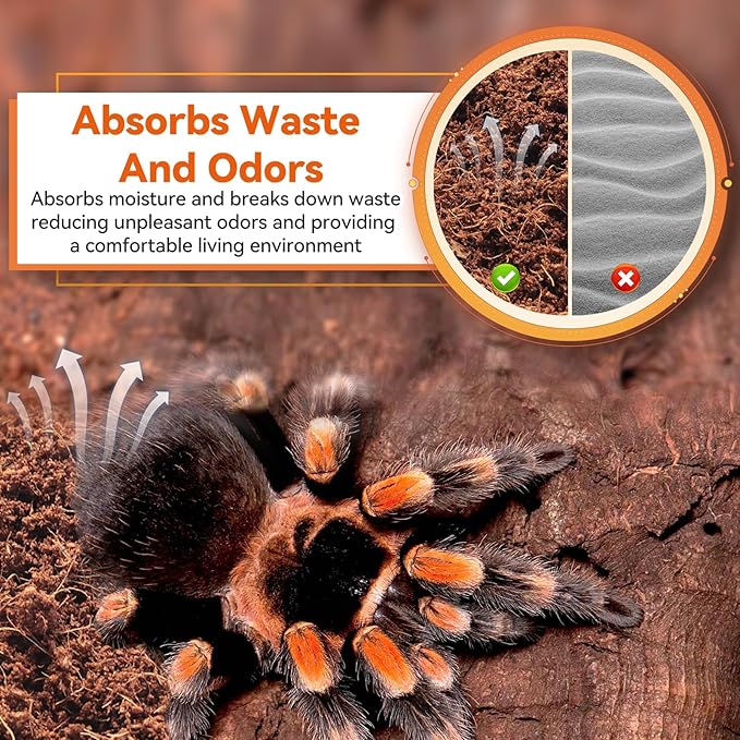 Legigo 4 Pack Compressed Coconut Fiber Substrate - 100% Organic Coconut Fiber Brick Bedding for Reptiles, Natural Coco Husk Substrate Terrarium Bedding for Snake, Hermit Crabs, Frogs, Tortoise, Gecko Legigo