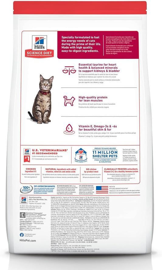 Hill's Science Diet Adult Chicken Recipe Dry Cat Food 4 lbs. - PAWPICO