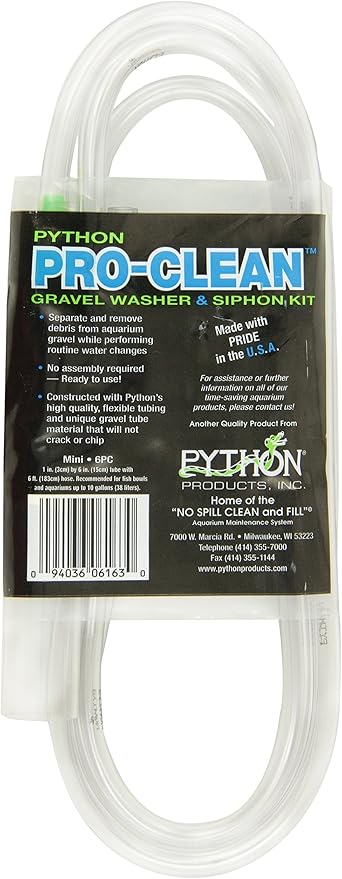 Python Pro Clean-Mini 1" x 6" Tube with 6 ft. Hose Python