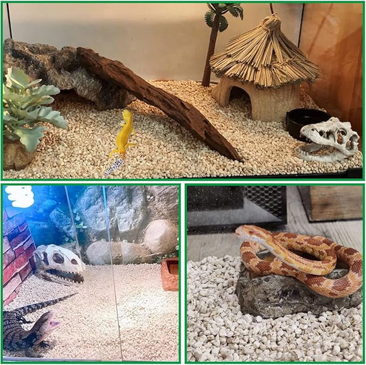 BNOSDM Natural Corn Cob Bedding, Reptile Corn Cob Substrate, 1.76Lb, Small Animal Corn Cob Litter, Terrarium Bedding for Bearded Dragon Snake Gecko Chameleon Hamster BNOSDM