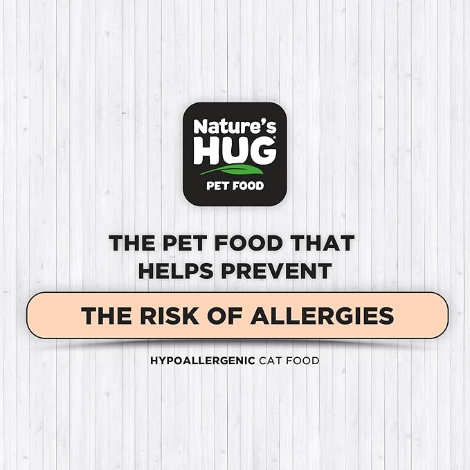 Nature's HUG Dry Cat Food, for Senior-All Breeds, 4 lb. Bag, Just Like Chicken Recipe, Grain Free & Hypoallergenic, Supports Microbiome Health, Sustainable Complete Protein & Balanced Nutrition - PAWPICO