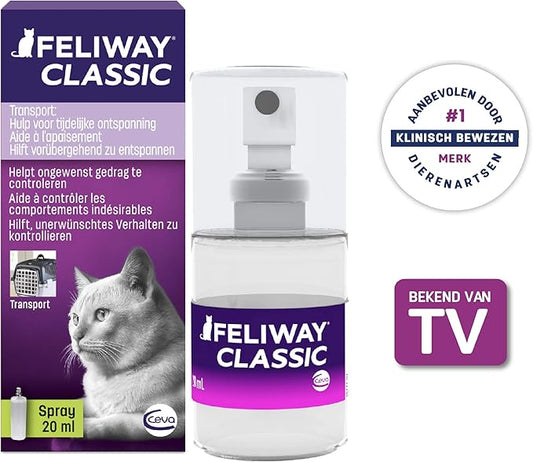 FELIWAY Classic Cat Calming Pheromone Travel Spray (20 mL) Feliway%C2%AE