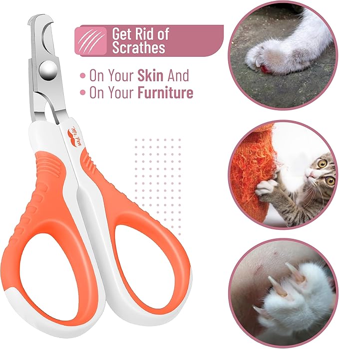 Mr. Pen- Cat Nail Clipper, Orange, Cat Nail Trimmer, Cat Nail Clippers, Cat Claw Clippers, Cat Clippers for Nails, Pet Nail Clippers, Kitten Nail Clipper, Small Dog Nail Clipper, Cat Claw Trimmer - PAWPICO