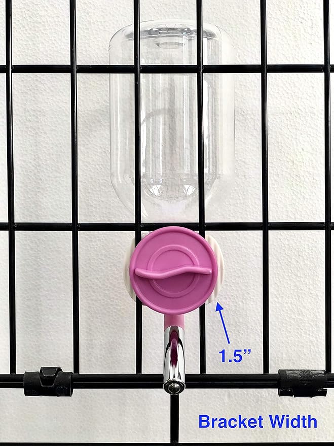 Choco Nose Patented No-Drip Water Bottle/Feeder for Guinea Pigs/Hamsters/Bunnies/Ferrets/Other Small Pets, Critters and Animals -for Cages, Crates or Wall Mount. 10.2 oz. Nozzle 10mm, Pink (C128) ChocoNosePetSupplyWeLovePetsLikeYouDo