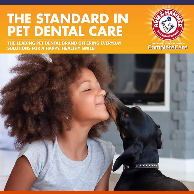 Arm & Hammer Complete Care Fresh Dental Water Additive for Dogs, 16 Fl Oz - Flavorless Dog Water Additive, Dog Mouth Wash, Dog Dental Rinse, PetWater Additive, Pets Dental Care for Bad Breath ARMHAMMER