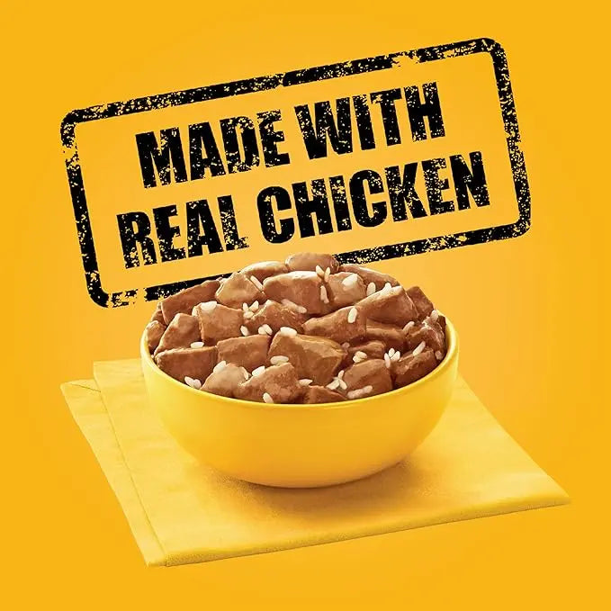 PEDIGREE CHOICE CUTS IN GRAVY Adult Canned Soft Wet Dog Food, Chicken & Rice Flavor, 13.2 oz. Cans 12 Pack - PAWPICO
