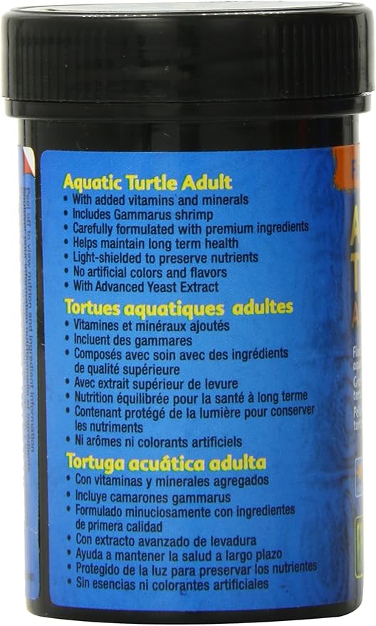 Exo Terra Adult Aquatic Turtle Food, Floating Pellets for Reptiles, 0.7 Oz., PT3251 (Pack of 3) ExoTerra