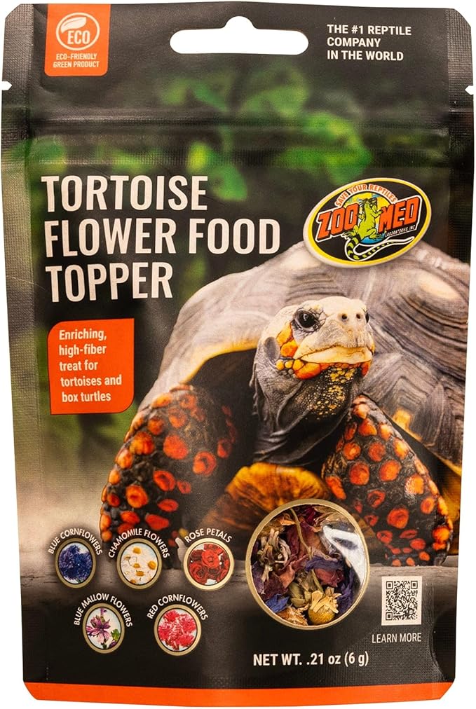 Zoo Med Tortoise & Box Turtle Flower Food Topper 0.21 oz. ZooMed
