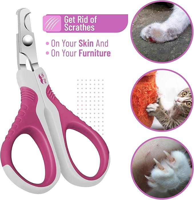 Mr. Pen- Cat Nail Clipper, Violet, Cat Nail Trimmer, Cat Nail Clippers, Cat Claw Clippers, Cat Clippers for Nails, Pet Nail Clippers, Kitten Nail Clipper, Small Dog Nail Clipper Cat Claw Trimmer - PAWPICO