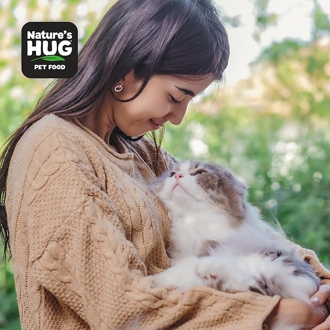 Nature's HUG Dry Cat Food, for Adult-All Breeds, 10 lb. Bag, Just Like Chicken Recipe, Grain Free & Hypoallergenic, Supports Microbiome Health, Sustainable Complete Protein & Balanced Nutrition - PAWPICO