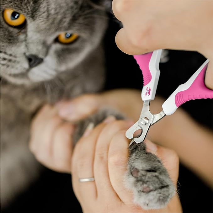 Mr. Pen- Cat Nail Clipper, Pink, Cat Nail Trimmer, Cat Nail Clippers, Cat Claw Clippers, Cat Clippers for Nails, Pet Nail Clippers, Kitten Nail Clipper, Small Dog Nail Clipper, Cat Claw Trimmer - PAWPICO