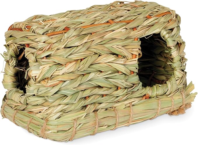 Prevue Hendryx 1096 Nature's Hideaway Grass Hut Toy, Small, 4 x 7 x 3.5 Prevue+Pet+Products