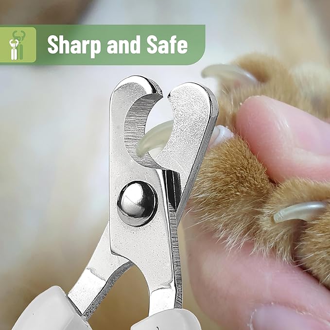Mr. Pen- Cat Nail Clipper, Green & White Cat Nail Trimmer, Cat Nail Clippers, Cat Claw Clippers, Cat Clippers for Nails, Pet Nail Clippers, Kitten Nail Clipper, Small Dog Nail Clipper Cat Claw Trimmer - PAWPICO
