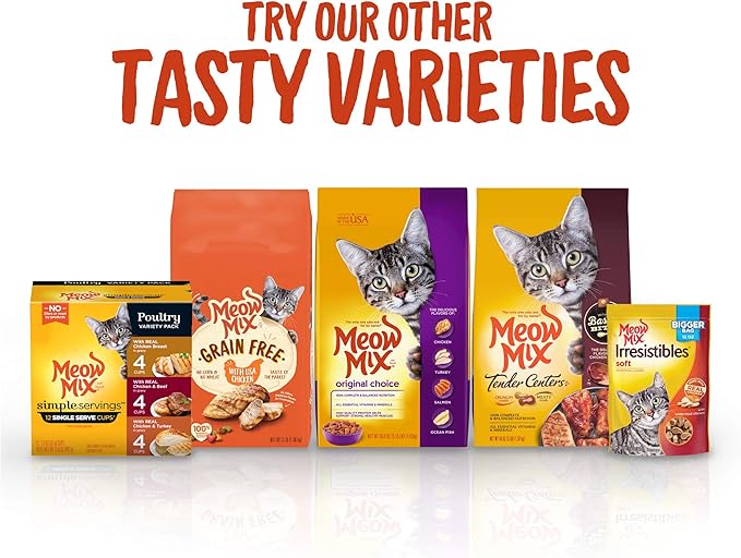 Meow Mix Indoor Formula Dry Cat Food, 3.15 Pound Bag (Pack of 4) - PAWPICO