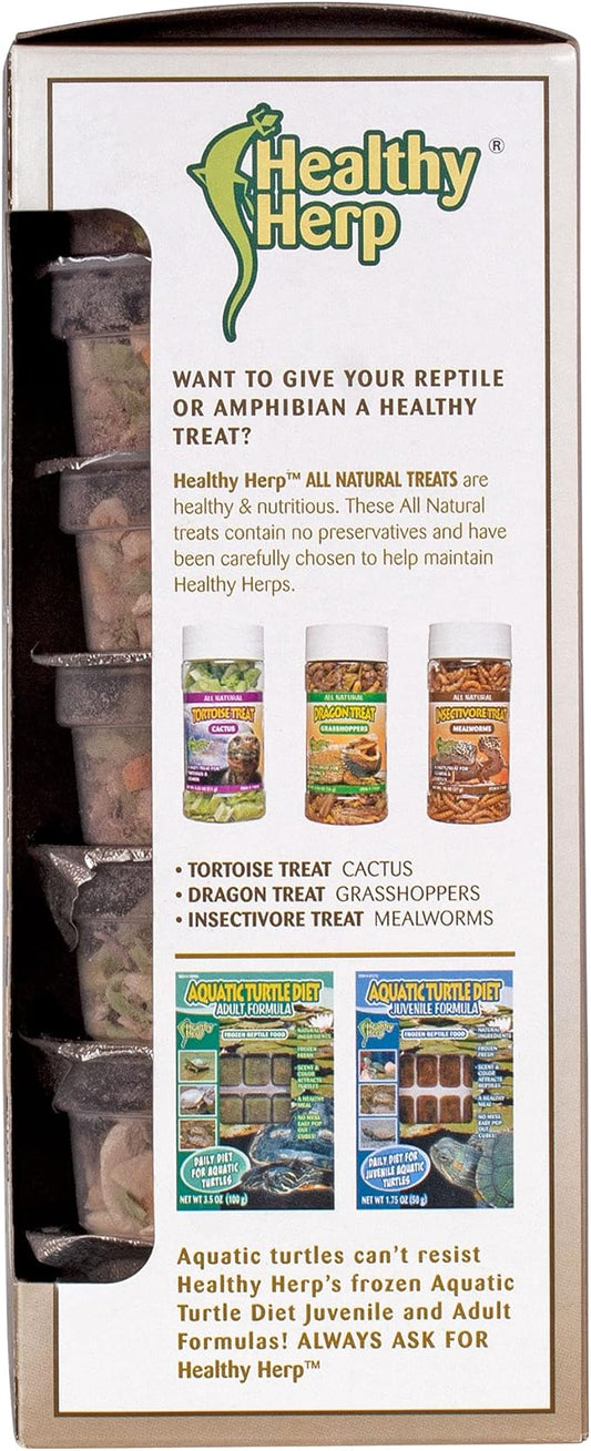 Tortoise Food Instant Meal for Reptiles - Nutritious Turtle Food, Tortoise Habitat Accessories, Tortoise Food - Made in USA - Ideal for Box Turtles, Lizards - 7 x 0.21 oz (6g) Cups HealthyHerp