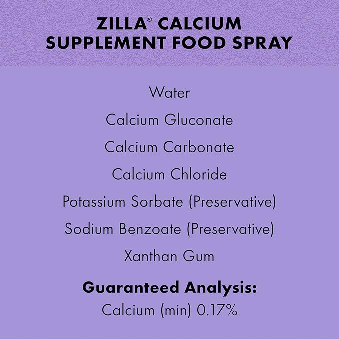 Zilla Calcium Supplement Spray 8 oz. Zilla
