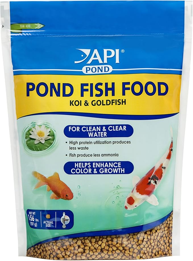 API POND FISH FOOD Pond Fish Food 1.56-Pound Bag API