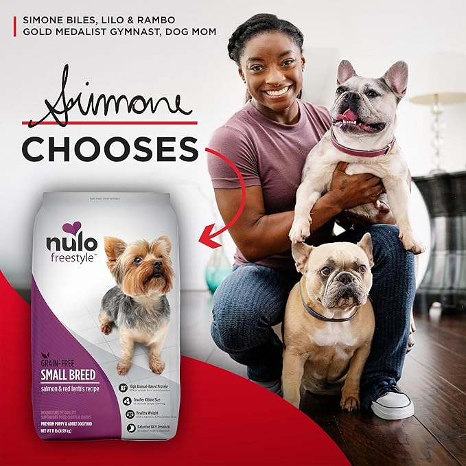 Nulo Freestyle Small Breed Dog Food, Premium Adult and Puppy Grain-Free Dry Smaller Sized Kibble Food, with BC30 Probiotic for Healthy Digestion Support, 6 Pound (Pack of 1) - PAWPICO