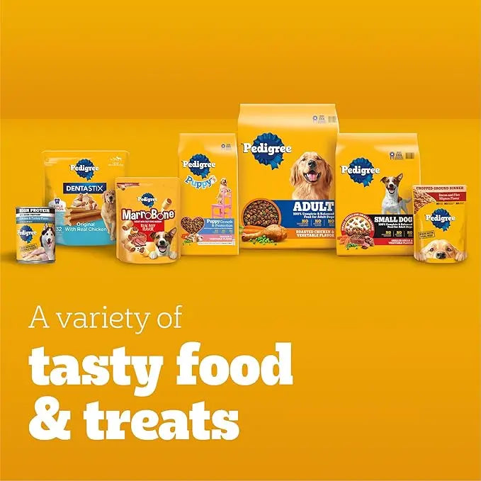 PEDIGREE High Protein Adult Dry Dog Food Beef and Lamb Flavor Dog Kibble, 3.5 lb. Bag - PAWPICO