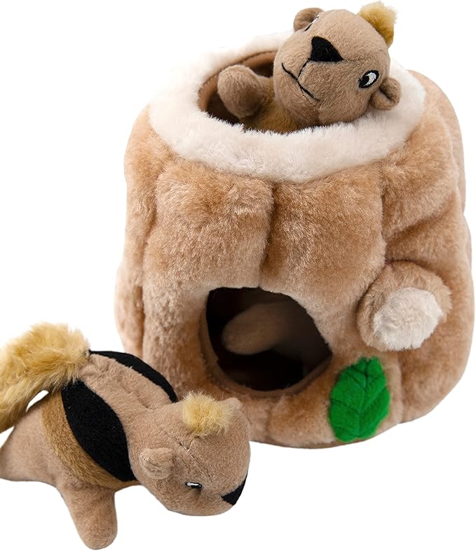 Outward Hound Hide A Squirrel Plush Dog Toy Puzzle, Medium - PAWPICO