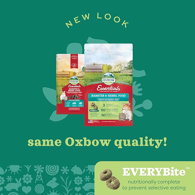 Oxbow Essentials Hamster Food and Gerbil Food - All Natural Hamster and Gerbil Food - 1 lb. OxbowAnimalHealth