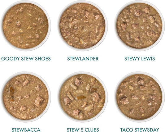Weruva Classic Cat Stews 6 Flavors Variety Pack, 2.8 Ounce Cans Pack of 24 - PAWPICO