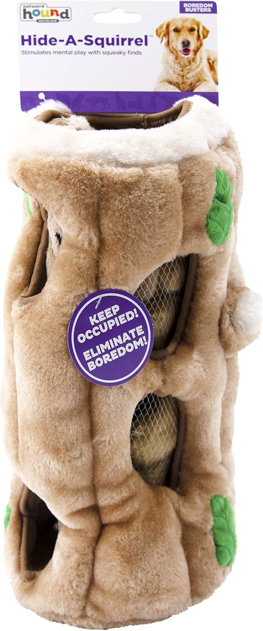 Outward Hound Hide A Squirrel Plush Dog Toy Puzzle, XL - PAWPICO