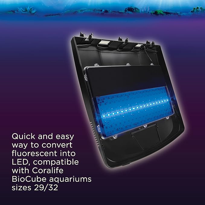 Coralife BioCube LED Aquarium Fish Tank Replacement Lid Canopy, 29/32 Gallon Coralife