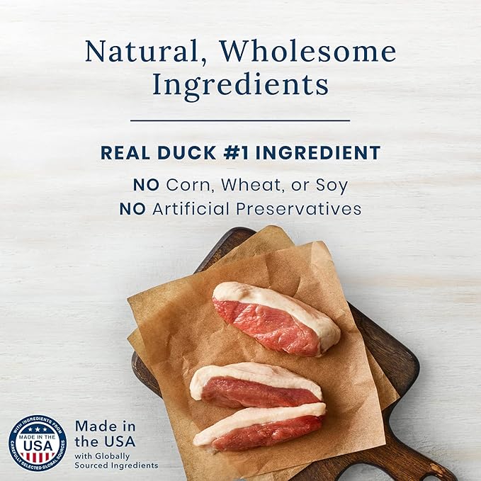Blue Buffalo True Chews Premium Jerky Cuts Dog Treats, Made in the USA with Natural Ingredients, Duck, 12-oz Bag - PAWPICO