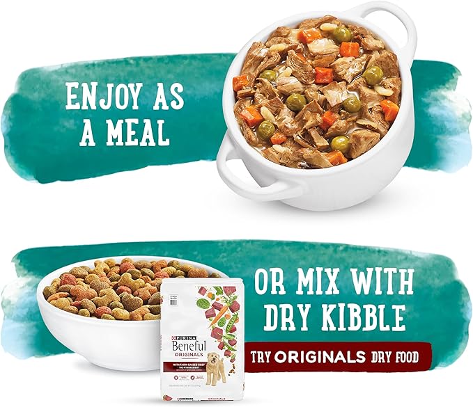 Beneful Purina Prepared Meals Lamb & Rice Stew - (8) 10 oz. Tubs (Pack of 2) - PAWPICO