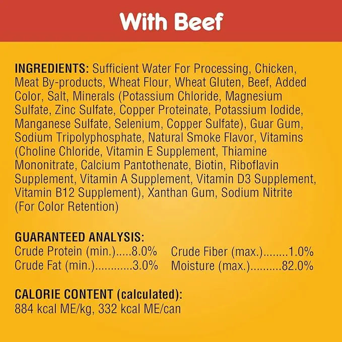 PEDIGREE CHOICE CUTS IN GRAVY Adult Canned Soft Wet Dog Food Variety Pack, with Beef and Country Stew, 13.2 oz. Cans (Pack of 12) - PAWPICO