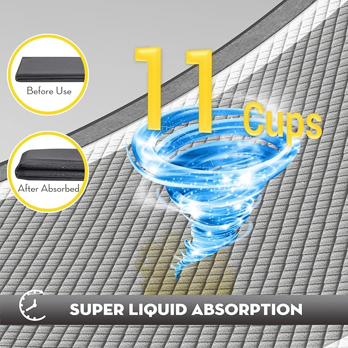 CROCI Puppy Pads 100 Count 36"x36" Jumbo Size Charcoal Pee Pads for Dogs, Super Absorbent Up to 11 Cups with 6-Layer Leak-Proof & Quick Dry Design Dog Pads 100 Pack, Disposable - PAWPICO