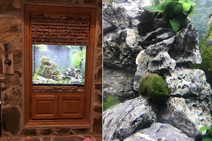 Voulosimi 18 lb Seiryu Rock Stone for Aquariums, Landscaping Model,Tank Decoration Voulosimi